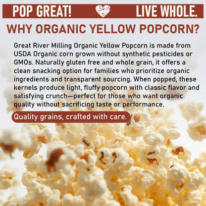 Lavender Organic Yellow Popcorn Kernels