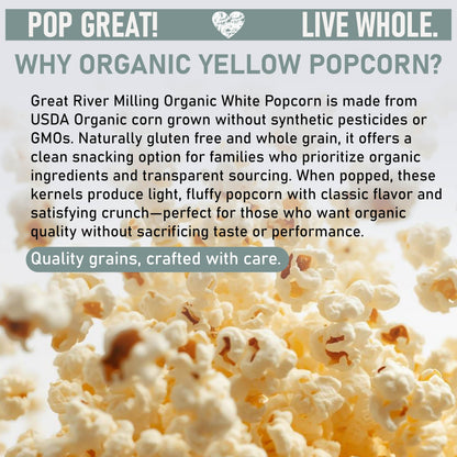 Lavender Organic White Popcorn Kernels