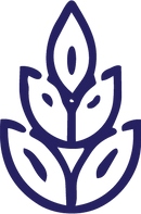 Stylized wheat stalk icon