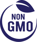 Non GMO circular icon with a leaf