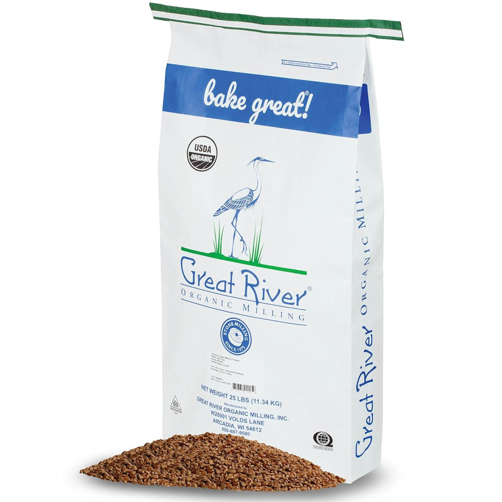 Organic Great River Milling Organic Hard Red Spring Wheat Berries