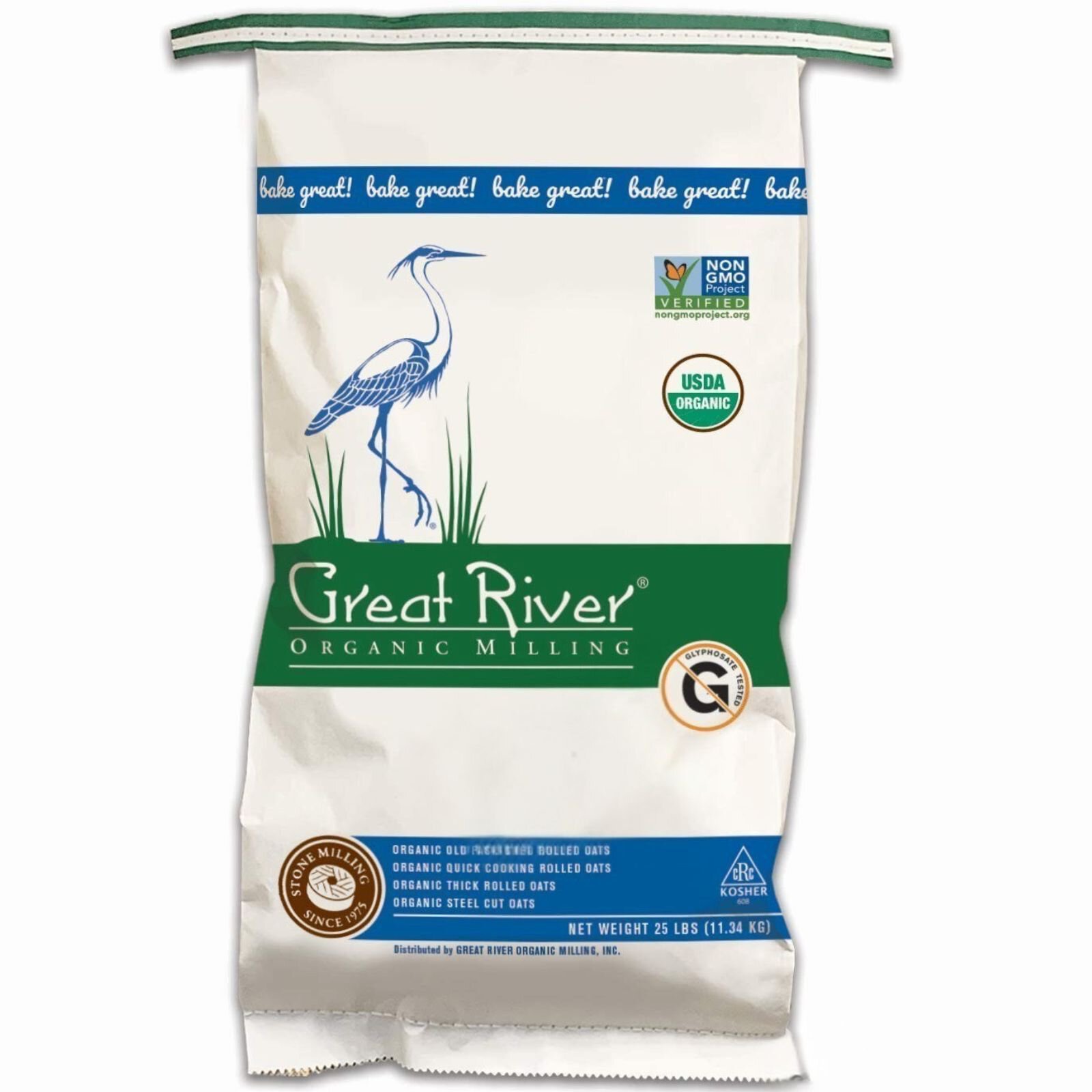 Great River Organic Milling Organic Rolled Oats Old Fashioned