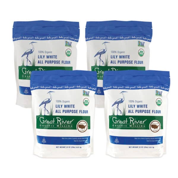 Organic Lily White Flour   ZIPPER ORG LilyWhite Flour 32oz 4pack 600x600 